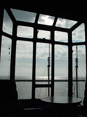 View from our bed over the Waddenzee